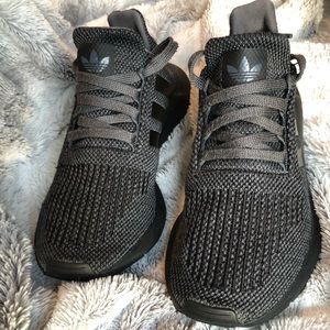 Adidas all black shoes